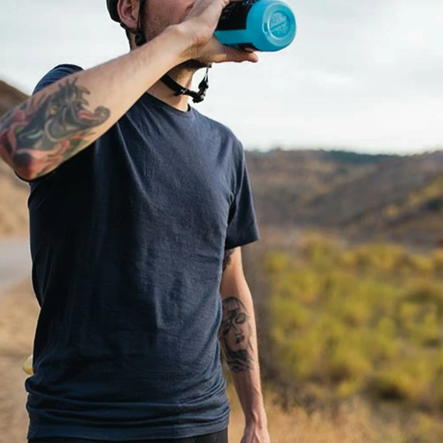 We Norwegians Base One Tee Men Navy 5 We Norwegians Base One Tee Men Navy - Image 3