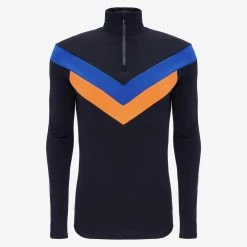 We Norwegians Voss ColBlock 1/4 Zip Men Cobalt