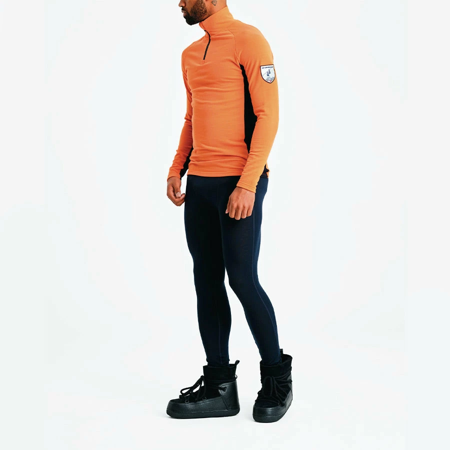 We Norwegians Voss 1/4 Zip Pullover Men Orange 4 We Norwegians Voss 1/4 Zip Pullover Men Orange - Image 2