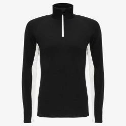 We Norwegians Voss 1/4 Zip Pullover Men Black