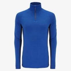 We Norwegians Voss 1/4 Zip Pullover Men Cobalt
