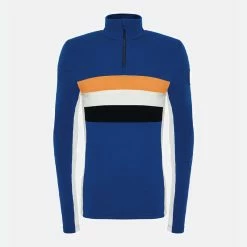 We Norwegians Ski 1/4 Zip Pullover Men Cobalt
