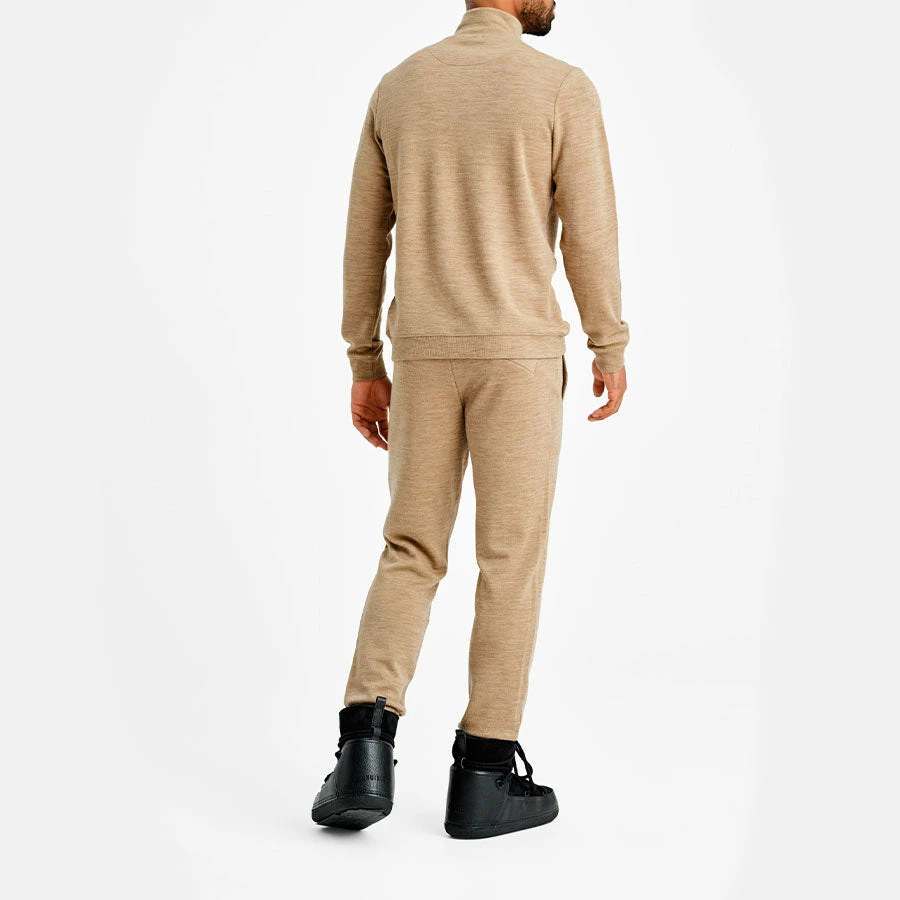 We Norwegians Tind 1/4 Zip Sweater Men Camel 5 We Norwegians Tind 1/4 Zip Sweater Men Camel - Image 3