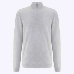 We Norwegians Tind 1/4 Zip Sweater Men Grey Melange