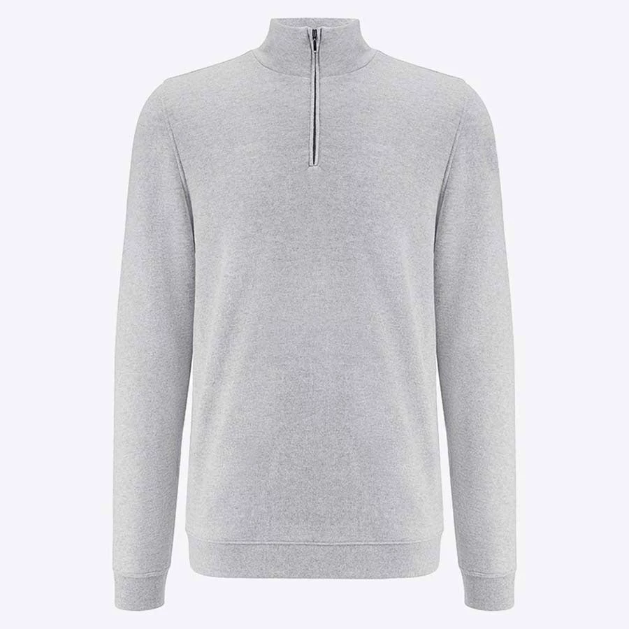 We Norwegians Tind 1/4 Zip Sweater Men Grey Melange 3 We Norwegians Tind 1/4 Zip Sweater Men Grey Melange