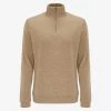We Norwegians Tind 1/4 Zip Sweater Men Camel