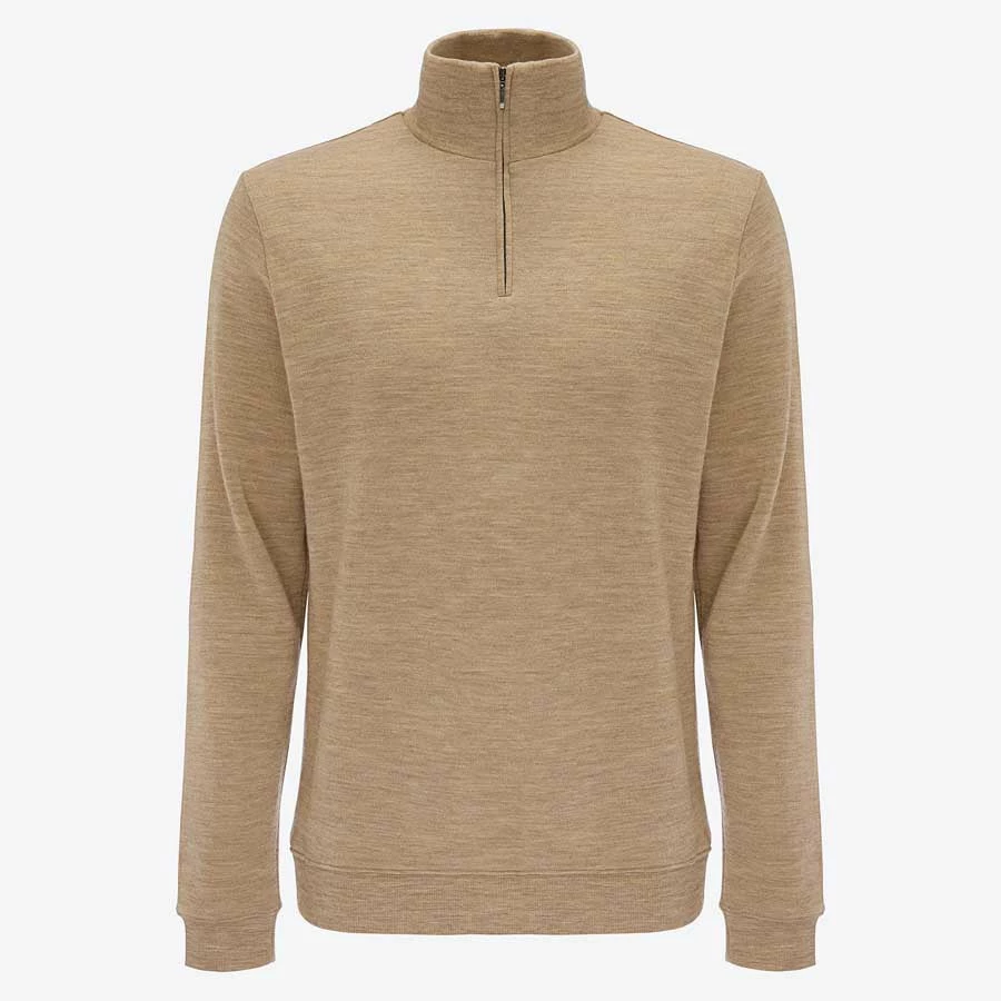 We Norwegians Tind 1/4 Zip Sweater Men Camel 3 We Norwegians Tind 1/4 Zip Sweater Men Camel