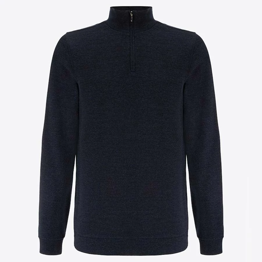 We Norwegians Tind 1/4 Zip Sweater Men Navy 3 We Norwegians Tind 1/4 Zip Sweater Men Navy