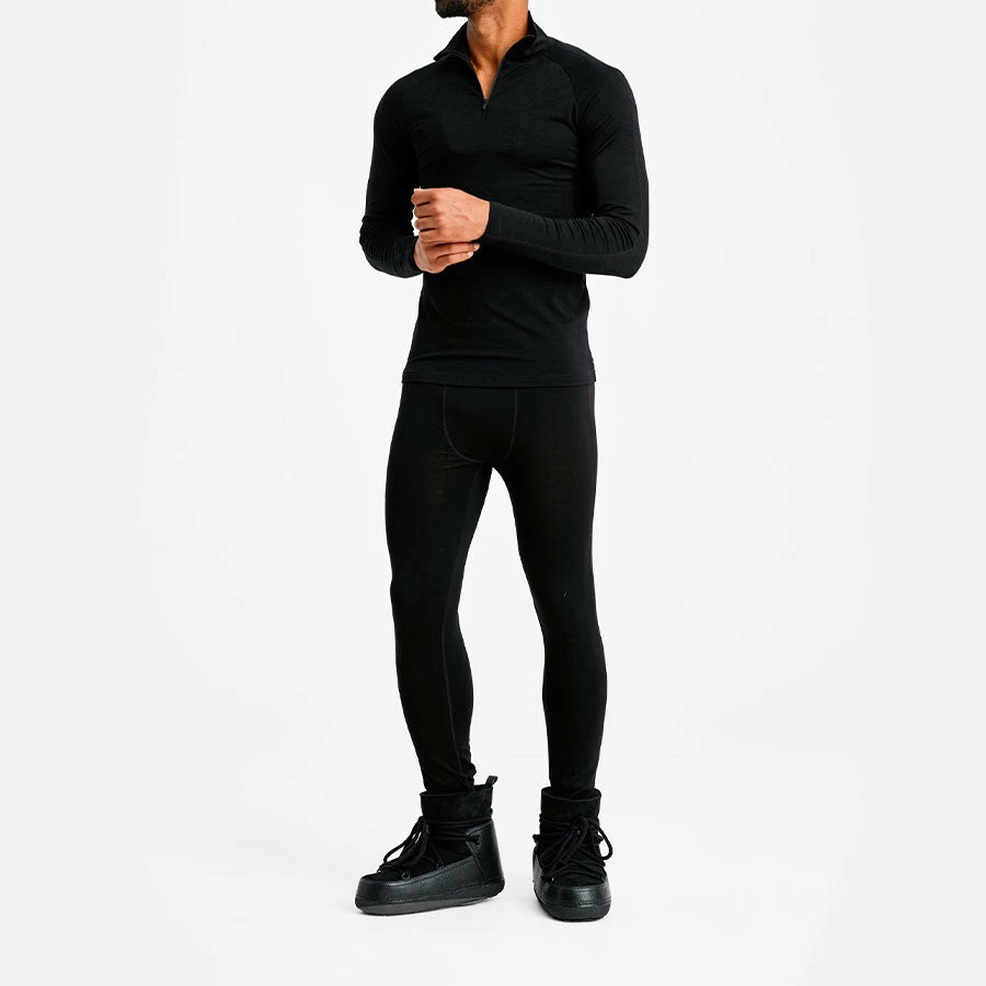We Norwegians Sno 1/4 Zip Base Layer Men Black 4 We Norwegians Sno 1/4 Zip Base Layer Men Black - Image 2