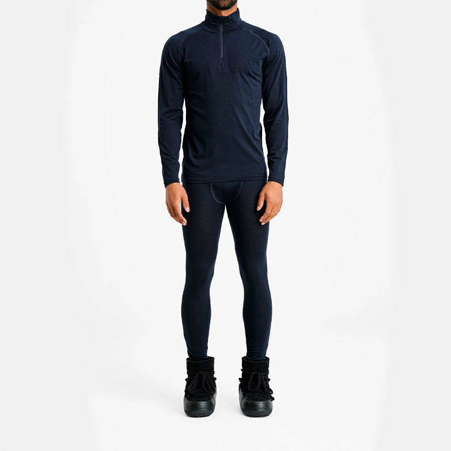 We Norwegians Sno 1/4 Zip Base Layer Men Navy 4 We Norwegians Sno 1/4 Zip Base Layer Men Navy - Image 2