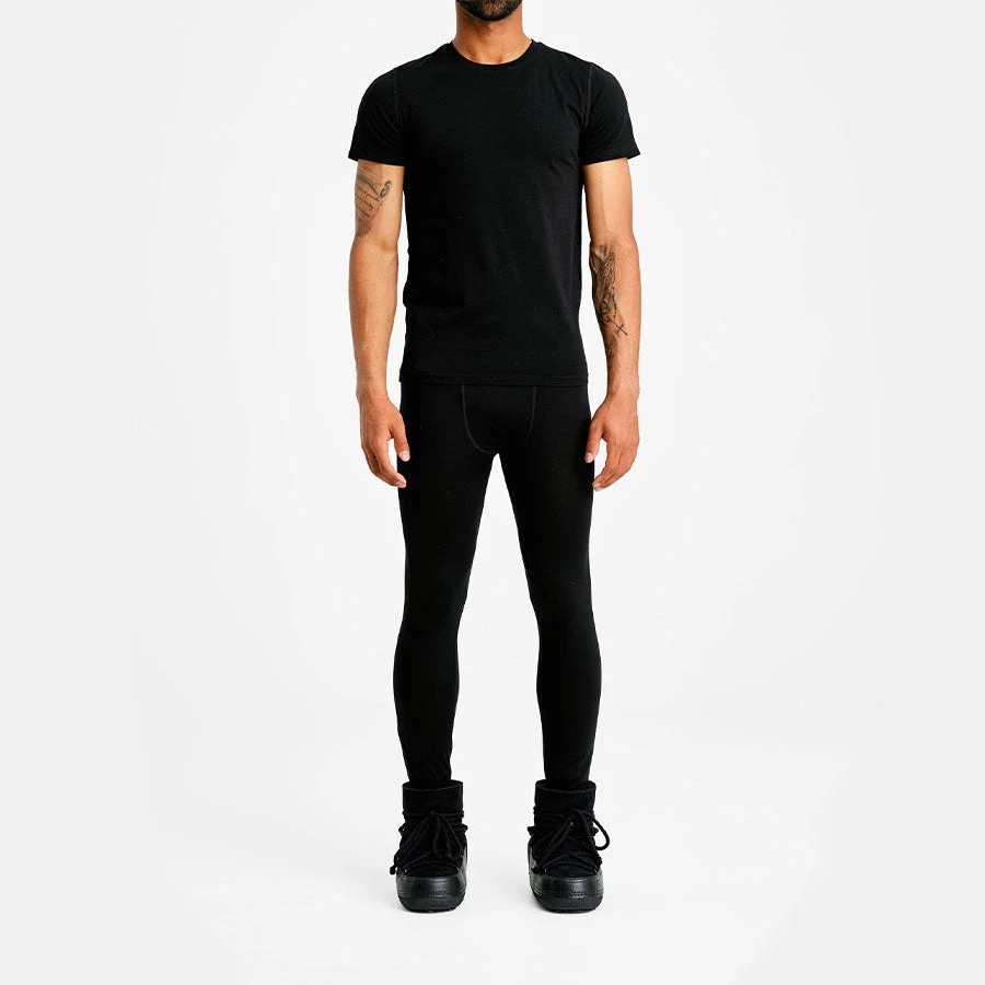 We Norwegians Sno Merino Baselayer Long Johns Men Black 4 We Norwegians Sno Merino Baselayer Long Johns Men Black - Image 2