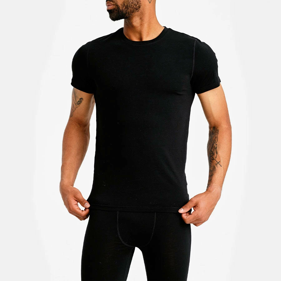 We Norwegians Sno Merino Tee Men Black 4 We Norwegians Sno Merino Tee Men Black - Image 2