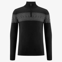 We Norwegians Signature 1/4 Zip Men Black