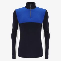 We Norwegians Tryvann 1/4 Zip Men Cobalt
