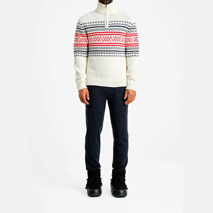 We Norwegians Setesdal 1/4 Zip Sweater Men White 4 We Norwegians Setesdal 1/4 Zip Sweater Men White - Image 2