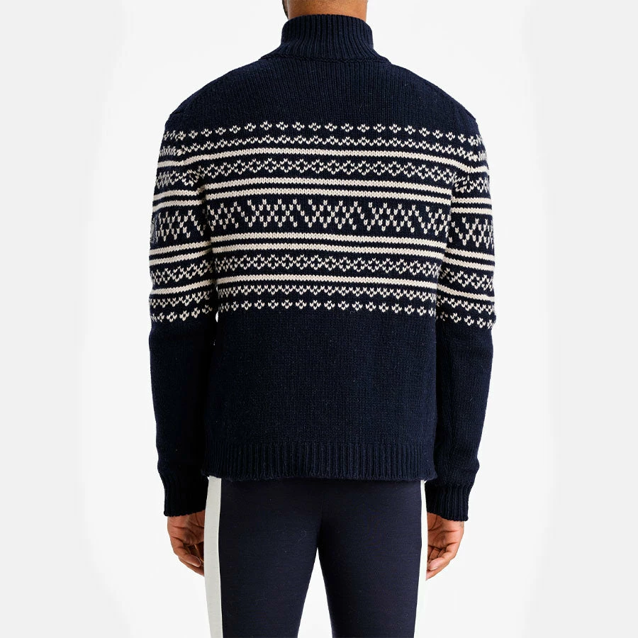 We Norwegians Setesdal 1/4 Zip Sweater Men Navy 6 We Norwegians Setesdal 1/4 Zip Sweater Men Navy - Image 4