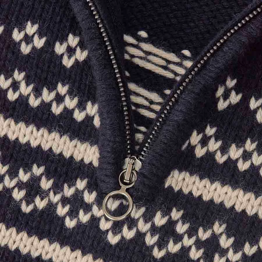 We Norwegians Setesdal 1/4 Zip Sweater Men Navy 7 We Norwegians Setesdal 1/4 Zip Sweater Men Navy - Image 5