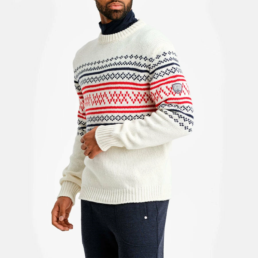 We Norwegians Setesdal Crewneck Men White 4 We Norwegians Setesdal Crewneck Men White - Image 2