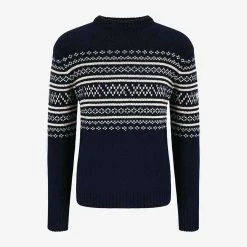 We Norwegians Setesdal Crewneck Men Navy