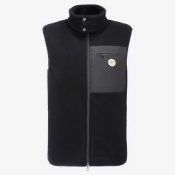 We Norwegians Fonna Wool Fleece Vest Men Black