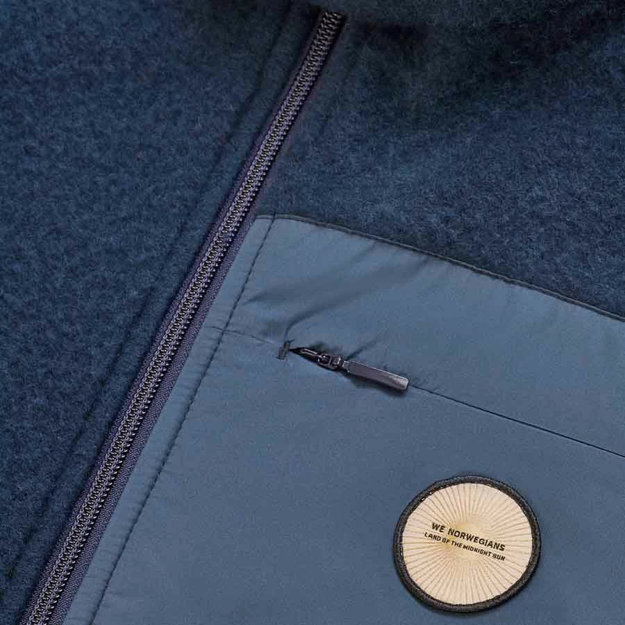 We Norwegians Fonna Wool Fleece Vest Men Navy 5 We Norwegians Fonna Wool Fleece Vest Men Navy - Image 3