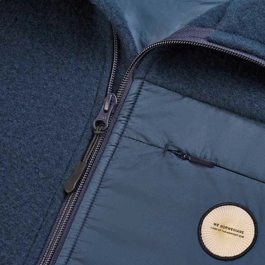 We Norwegians Fonna Wool Fleece Jacket Men Navy 4 We Norwegians Fonna Wool Fleece Jacket Men Navy - Image 2