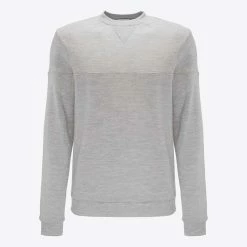 We Norwegians Tind Crewneck Men Grey Melange