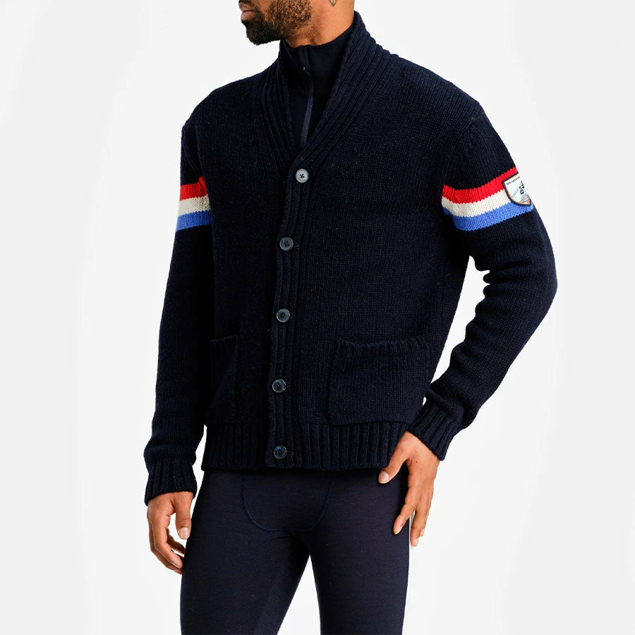 We Norwegians Apres Ski Cardigan Mens Dark Blue 4 We Norwegians Apres Ski Cardigan Mens Dark Blue - Image 2