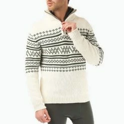 We Norwegians Setesdal ZipUp Men Cream/Green