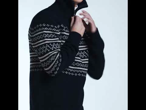 We Norwegians Setesdal 1/4 Zip Sweater Men Navy 8 We Norwegians Setesdal 1/4 Zip Sweater Men Navy - Image 6